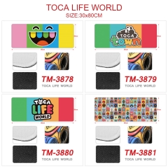30*80CM 4 Styles Toca Life World Color Printing Cartoon Anime Mouse Pad