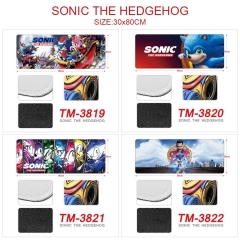30*80CM 7 Styles Sonic The Hedgehog Color Printing Cartoon Anime Mouse Pad