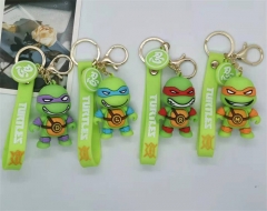 4 Styles Teenage Mutant Ninja Turtles Anime Figure Keychain