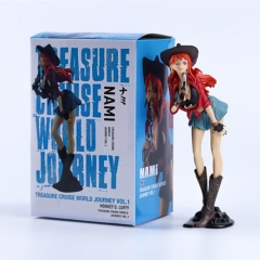 18.5CM One Piece Cowboy Nami Cartoon PVC Anime Action Figure