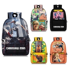 9 Styles Chainsaw Man For Teenager Student Colorful Printing Anime Backpack Bag