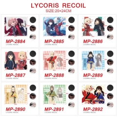 20*24CM 5PCS/SET 10 Styles Lycoris Recoil Color Printing Cartoon Anime Mouse Pad