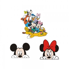3 Styles Mickey Mouse and Donald Duck Decorative Waterproof PVC Anime Car Sticker