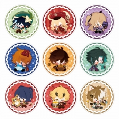 9 Styles Genshin Impact Cartoon Anime Acrylic Coaster