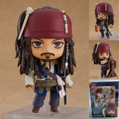 10CM Nendoroid Pirates of the Caribbean 1557# Jack Sparrow Anime Action Figure Toy