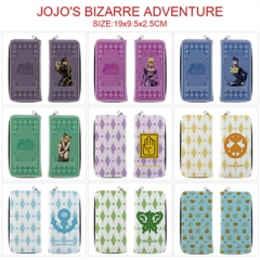 9 Styles JoJo's Bizarre Adventure Cosplay Cartoon Anime PU Leather Fold Long Wallet and Purse
