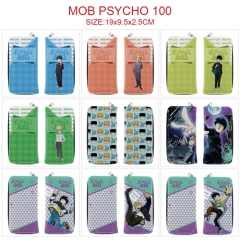 11 Styles Mob Psycho 100 Cosplay Cartoon Anime PU Leather Fold Long Wallet and Purse
