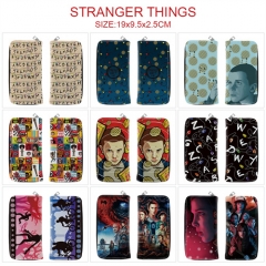 9 Styles Stranger Things Cosplay Cartoon Anime PU Leather Fold Long Wallet and Purse