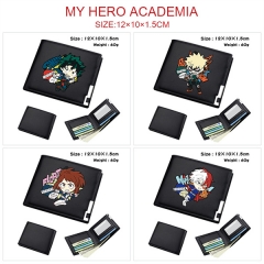 7 Styles Boku No Hero Academia / My Hero Academia Cartoon Pattern PU Coin Purse Anime Short Zipper Wallet