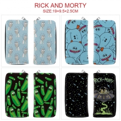 5 Styles Rick and Morty Cosplay Cartoon Anime PU Leather Fold Long Wallet and Purse