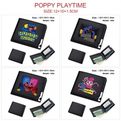 7 Styles Poppy Playtime Cartoon Pattern PU Coin Purse Anime Short Zipper Wallet