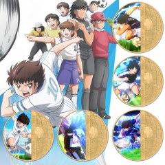 5 Styles Captain Tsubasa Anime Souvenir Coin Souvenir Badge Cartoon Stainless Steel Decoration Badge