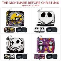 4 Styles The Nightmare Before Christmas Anime Short Zipper Wallet Purse