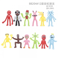 12PCS/SET 10CM Rainbow Friends Cartoon PVC Anime Figure (Opp Bag)