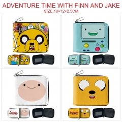 6 Styles Adventure Time Anime Short Zipper Wallet Purse