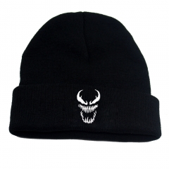 Marvel Venom Cartoon Winter Warm Cap Anime Knitted Hat