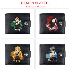 8 Styles Demon Slayer: Kimetsu no Yaiba Concealed Clasp Anime Wallet Purse