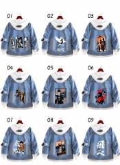 20 Styles Haikyuu Cartoon Coat Anime Denim Jacket