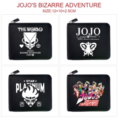 7 Styles JoJo's Bizarre Adventure Zipper Anime Short Wallet Purse