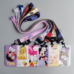 39 Styles 10PCS/SET Disney Tom and Jerry Dumbo Mickey Mouse and Donald Duck Anime Phone Strap Lanyard Card Holder Bag