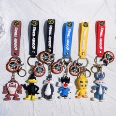 12 Styles Bugs Bunny/Daffy Anime Figure Keychain