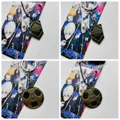 8 Styles Blue Lock Cartoon Anime Alloy Keychain Necklace