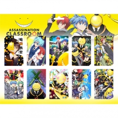 10PCS/SET Assassination Classroom Cartoon Anime Card Stickers