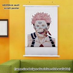 60*90CM Jujutsu Kaisen Cosplay Wall Scroll Anime Wallscroll