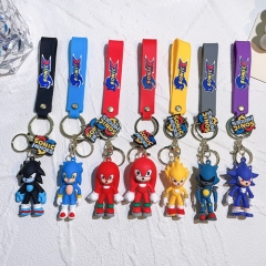 12 Styles Sonic the Hedgehog Cartoon Anime Figure Keychain