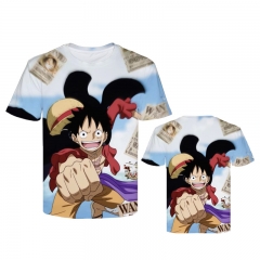 One Piece Cosplay Cartoon Color Printing Anime T shirt