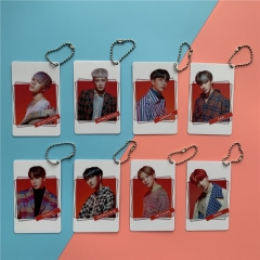 8 Styles K-POP ATEEZ ATINY Two Sides PVC Keychain Pendant 5.5*8.6cm