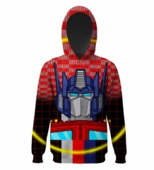 2 Styles Transformers Anime Hooded Hoodie For Kids