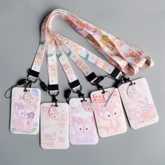 5 Styles Disney LinaBell Anime Phone Strap Lanyard Card Holder Bag
