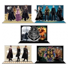 5 Styles Harry Potter Combined Scene Anime Acrylic Standing Plates