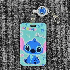 3 Styles Lilo & Stitch Anime Card Holder Bag With Keychain