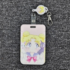 2 Styles Pretty Soldier Sailor Moon Anime Card Holder Bag With Keychain