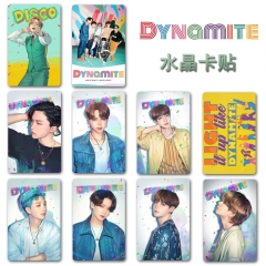 10CS/SET K-POP BTS Bulletproof Boy Scouts Dynamite ID Card Sticker 5.4*8.5cm