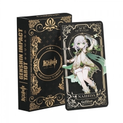 56PCS/SET Genshin Impact Paper Cards Anime Tarot Card
