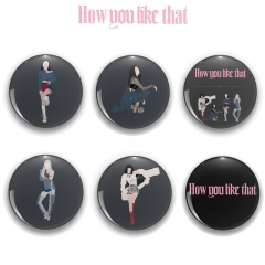 6 Styles 58mm K-POP BLACKPINK How You Like That Alloy Brooch Pins