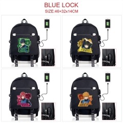 6 Styles Blue Lock Canvas Shoulder Anime Backpack Bag