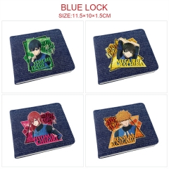 7 Styles Blue Lock Cartoon Anime Wallet Purse