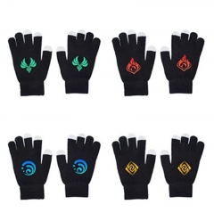 7 Styles Genshin Impact Cartoon Warm Comfortable Anime Gloves