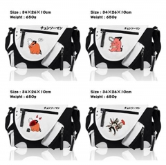 10 Styles Chainsaw Man Game Crossbody Bag Wholesale Thick Anime PU Canvas Shoulder Bag