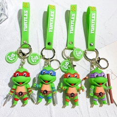 4 Styles Teenage Mutant Ninja Turtles PVC Anime  Figure Keychain