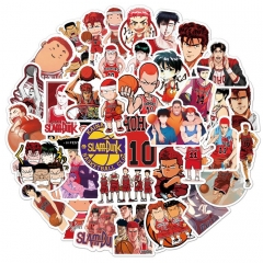50PCS/SET Slam Dunk Cartoon Pattern Decorative Collectible Waterproof Anime Luggage Stickers