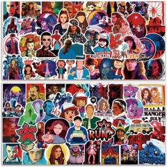 50PCS/SET Stranger Things Cartoon Pattern Decorative Collectible Waterproof Anime Luggage Stickers