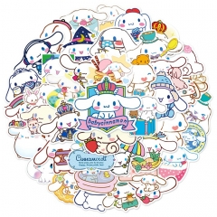 50PCS/SET Sanrio Cinnamoroll Cartoon Pattern Decorative Collectible Waterproof Anime Luggage Stickers