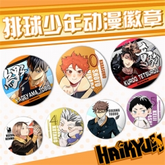 41 Styles 58mm Haikyuu Cosplay Anime Brooch Badge