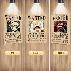 One Piece Cartoon Can Change Pattern Lenticular Flip Anime 3D Poster