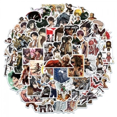 100pcs/set Attack on Titan/Shingeki No Kyojin Anime PVC Luggage Stickers